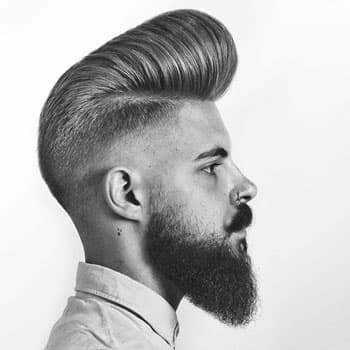 Haircut «Pompadur» in Oldboy Barbershop