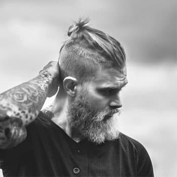 Haircut «Top knot» in Oldboy Barbershop